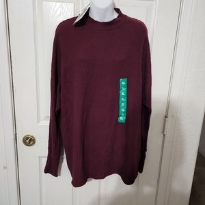 Matty M sweater top.  Burgundy size XL NWT